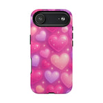 Glitter Hearts Cases for iPhones with MagSafe - Shamo's