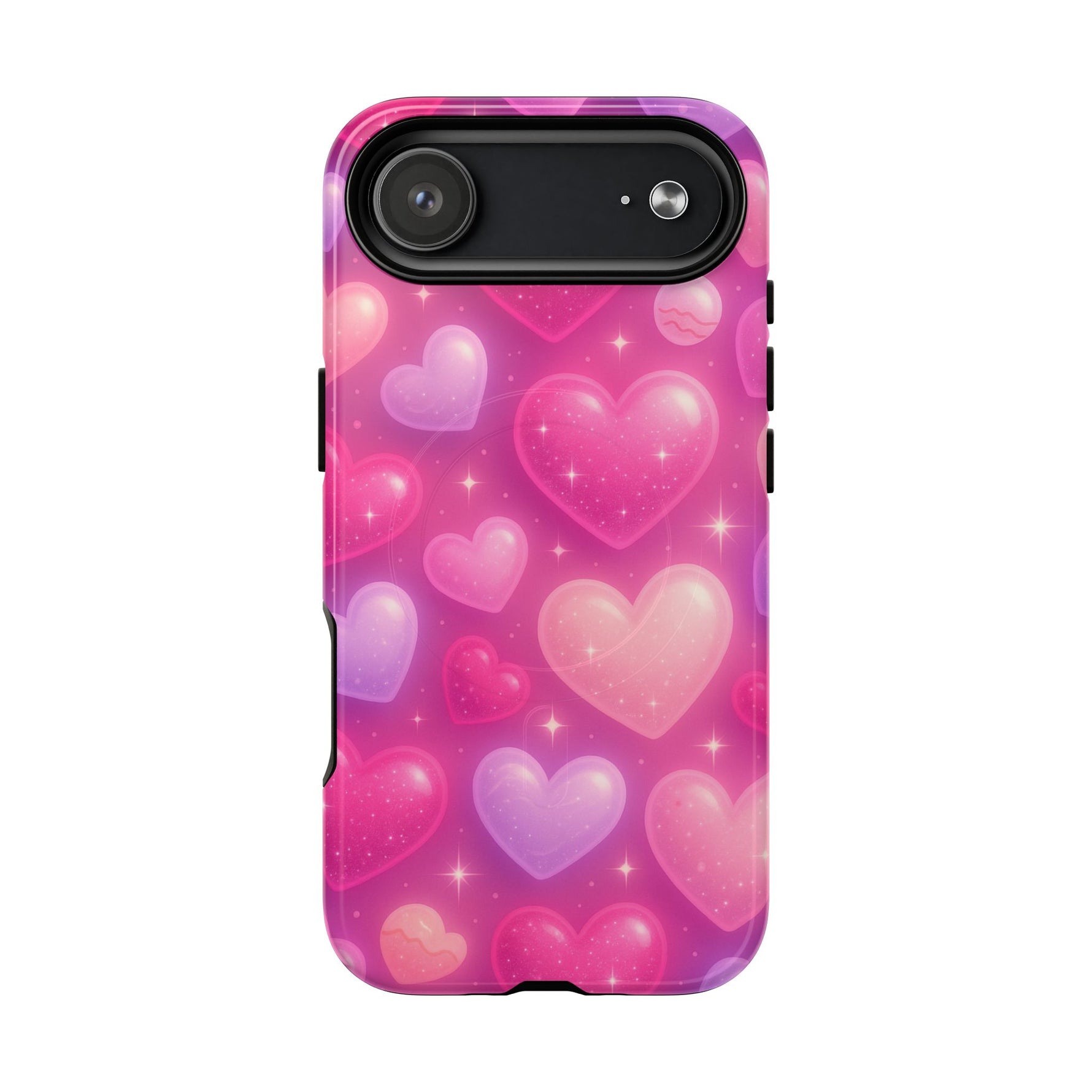 Glitter Hearts Cases for iPhones with MagSafe - Shamo's