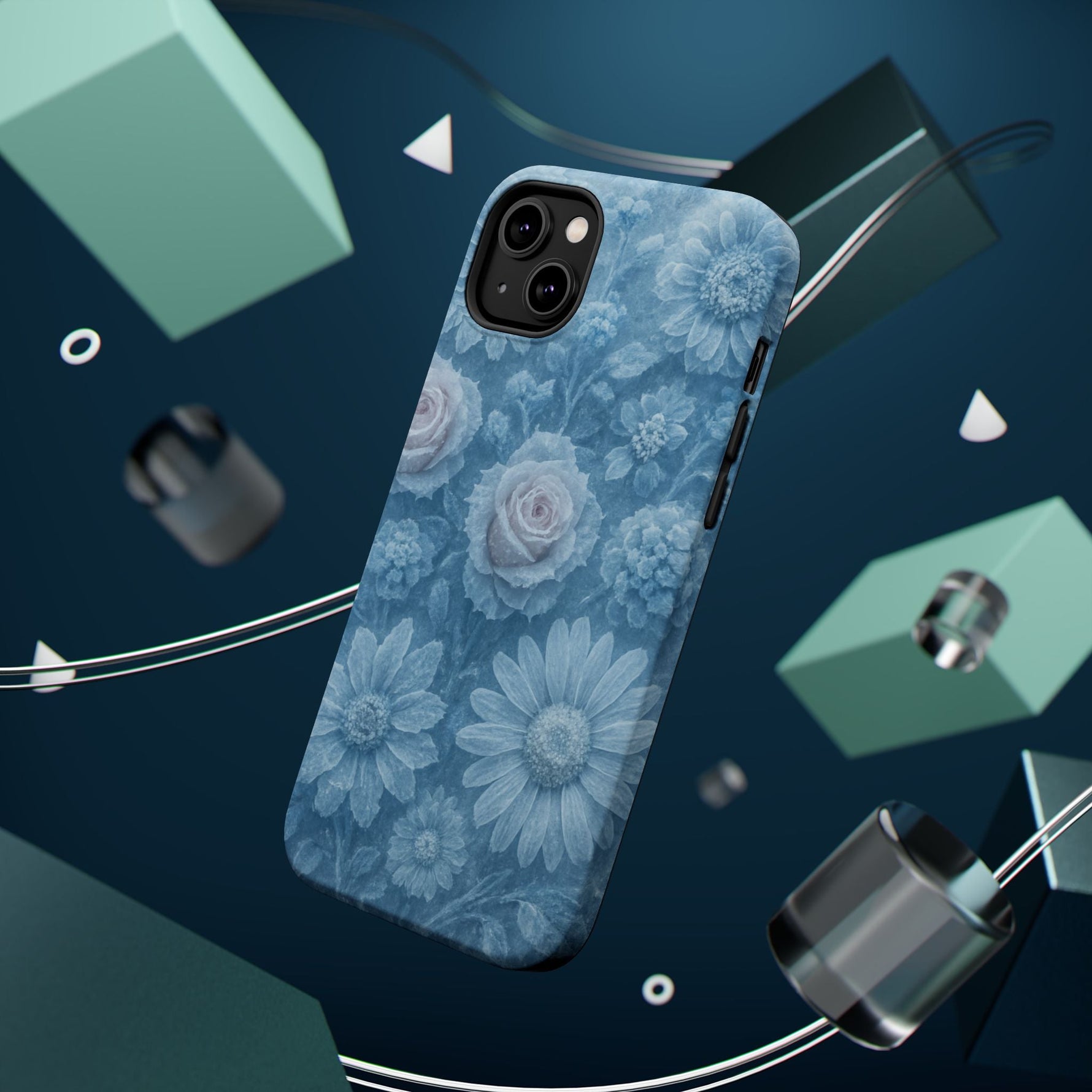 Frozen Beauty Floral Rose iPhone Case | MagSafe compatible  Shamo's