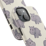 Cute Tiny Hippo Magnetic Impact-Resistant Phone Case