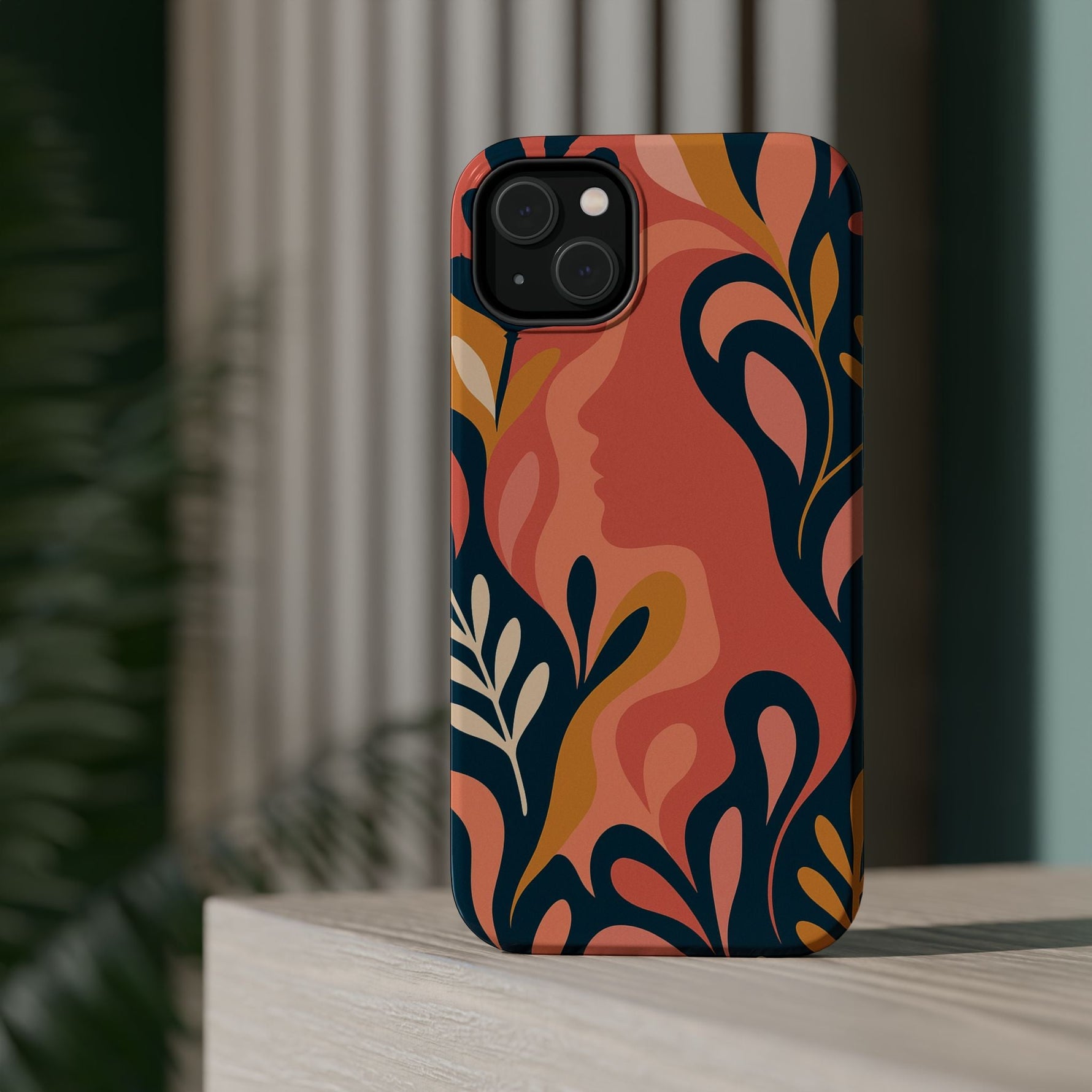 Floral Feminine Abstract MagSafe Impact-Resistant iPhone Case  Shamo's