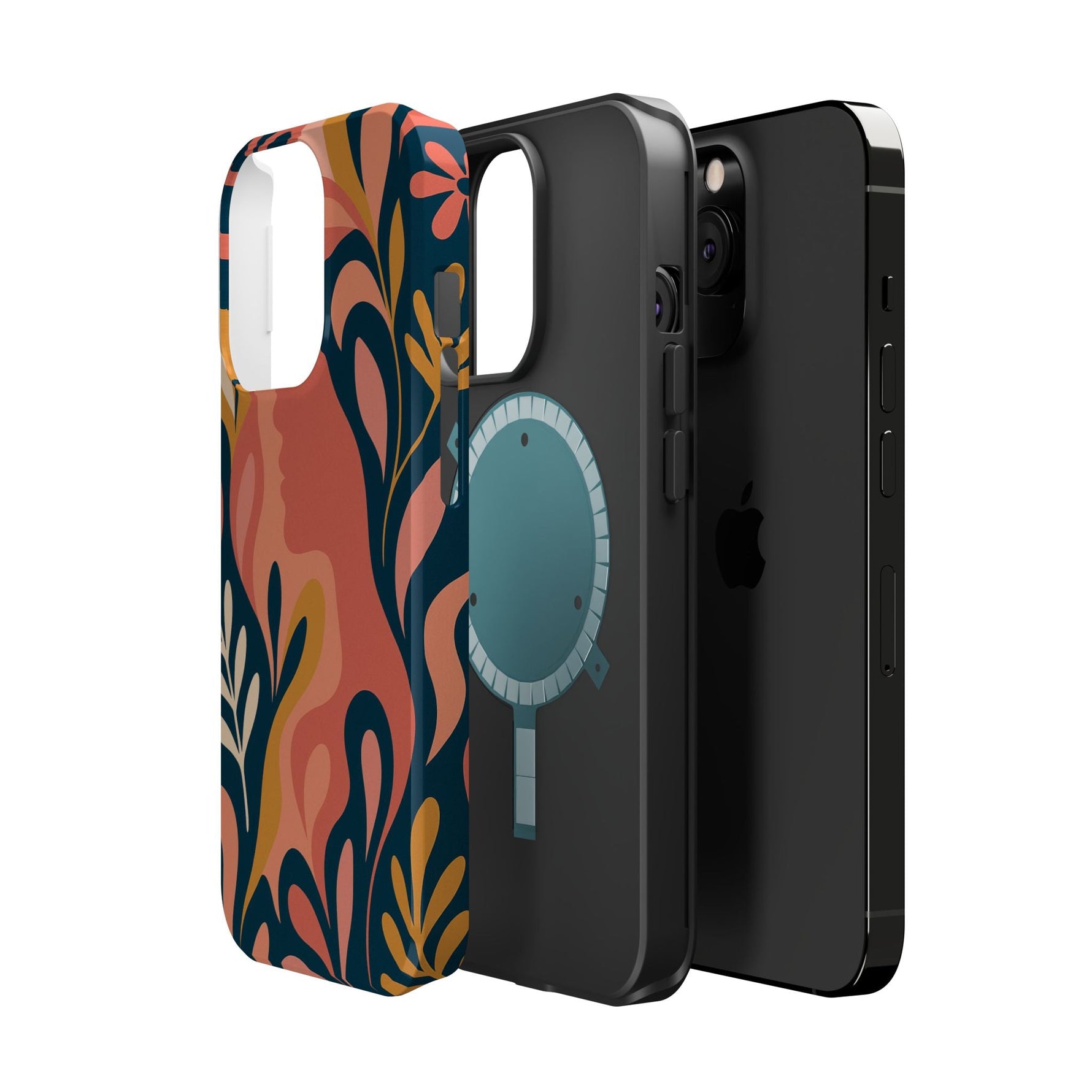 Floral Feminine Abstract MagSafe Impact-Resistant iPhone Case  Shamo's