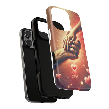 Magnetic Phone Case - Hands in Love Design - Compatible with MagSafe
