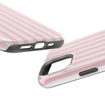 Stoßfeste Handyhülle mit pinkfarbenen Streifen | MagSafe