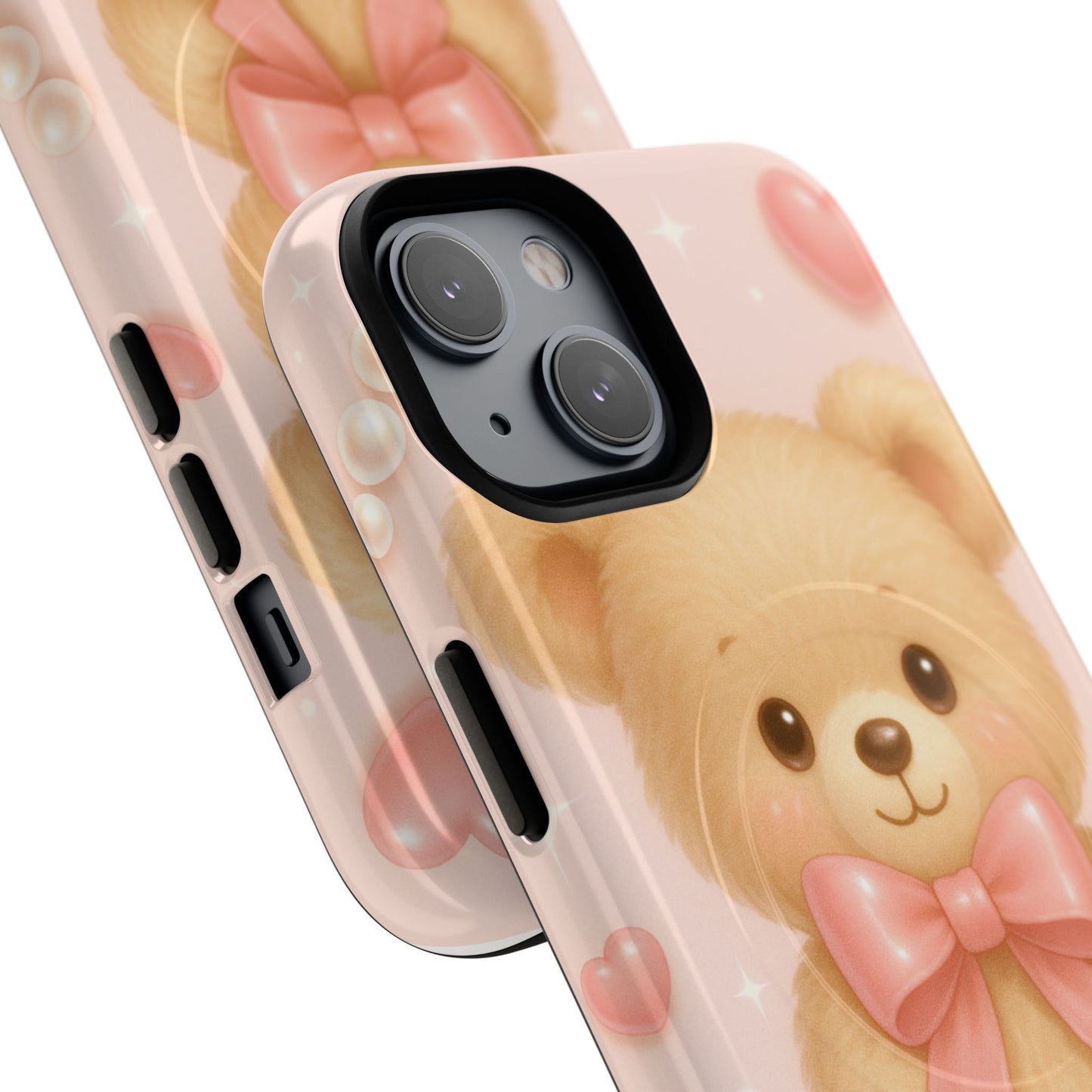 Ribbon Teddy Bear Love iPhone Case with MagSafe