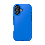Cobalt Pop Blue Solid Color Impact-Resistant iPhone Case | Slim Shockproof MagSafe-Compatible