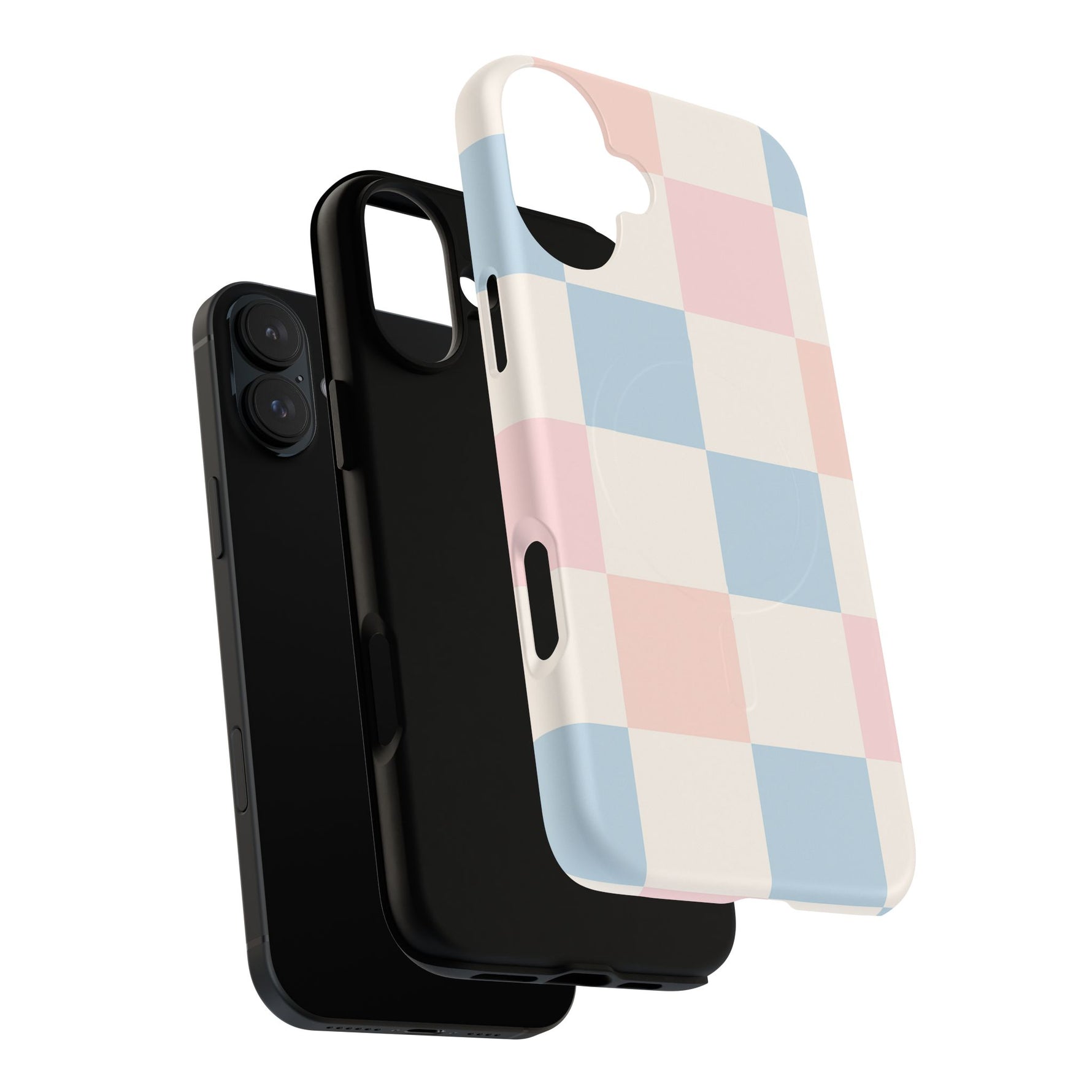 Pastel Checkerboard Pattern iPhone Cases - MagSafe - Shamo's