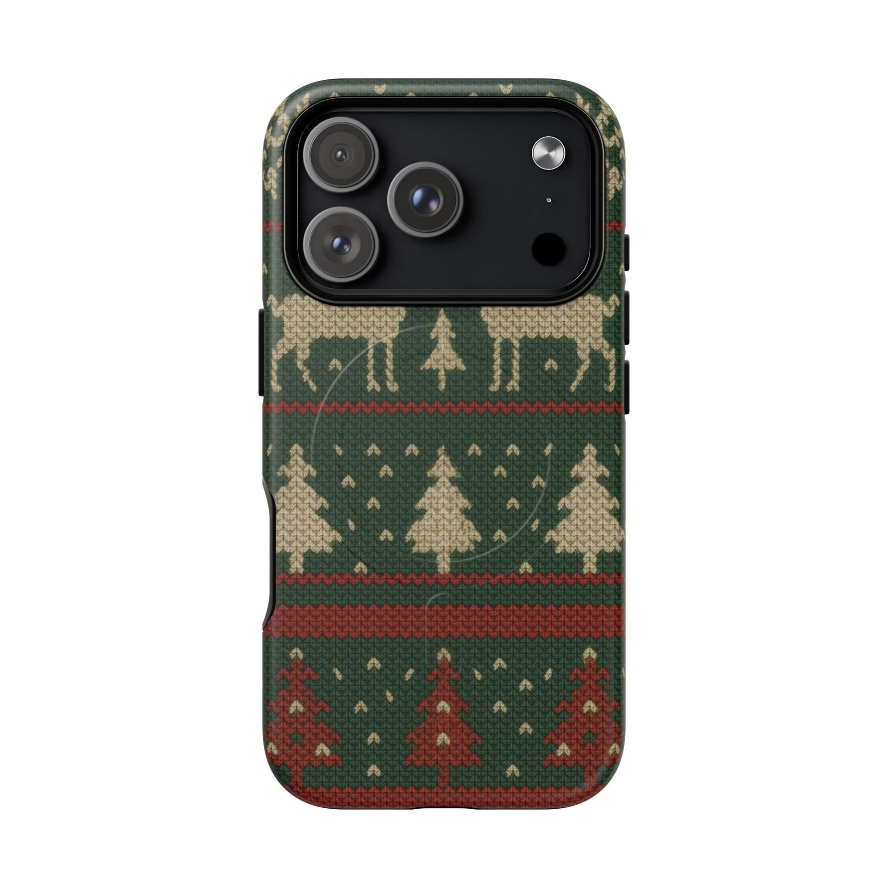 Holiday Knit Reindeer MagSafe Tough iPhone Case  Shamo's iPhone 17 Pro / Matte
