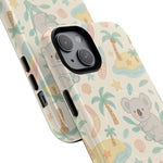 Australia Hand-Drawn Koala Beach iPhone Case — Cute Tropical Palm & Surf Print | with MagSafe  Shamo's