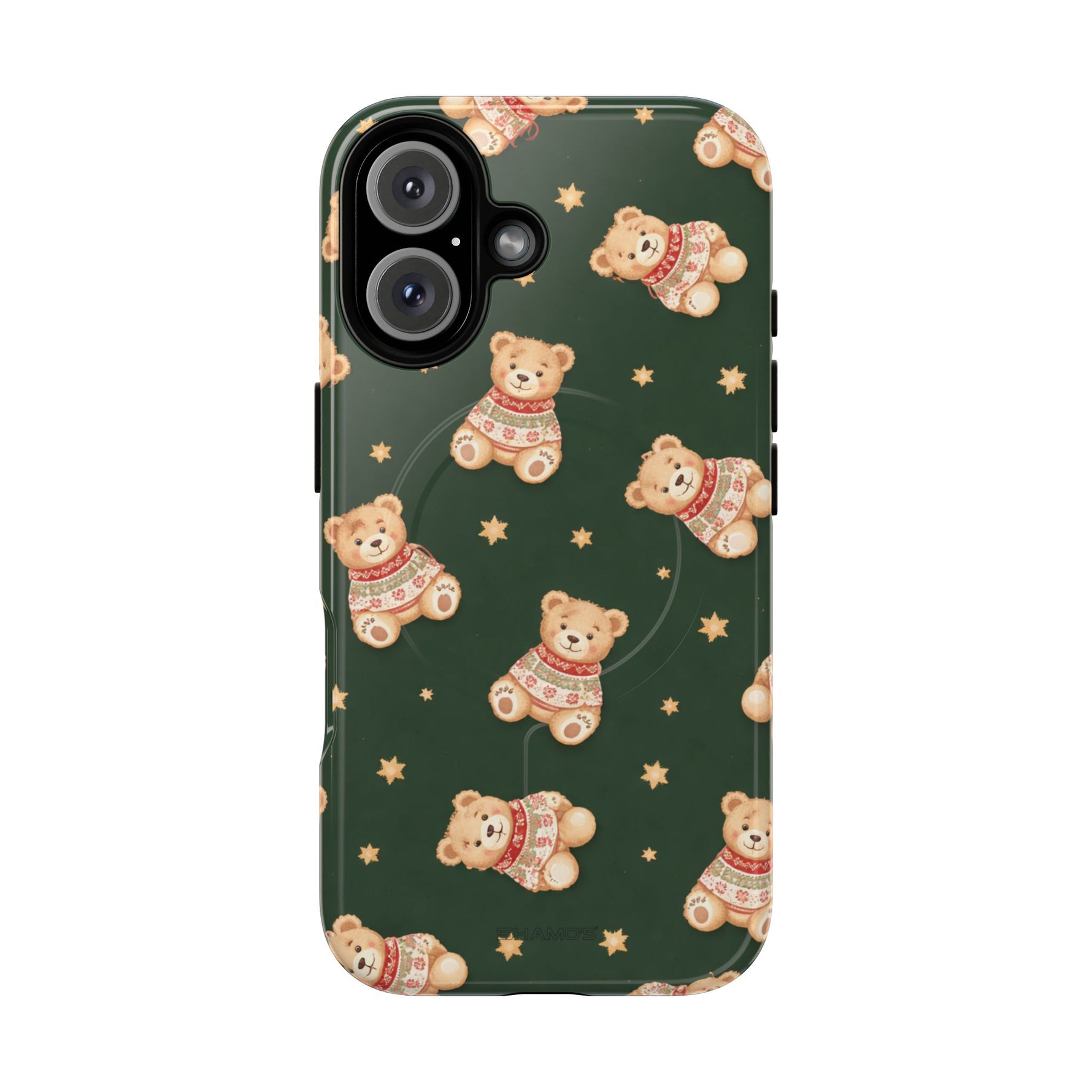 Funda para iPhone con diseño de osito de peluche y corazón (con MagSafe)