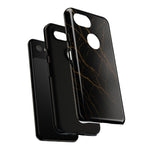 Black Marble Tough iPhone Case  Shamo's