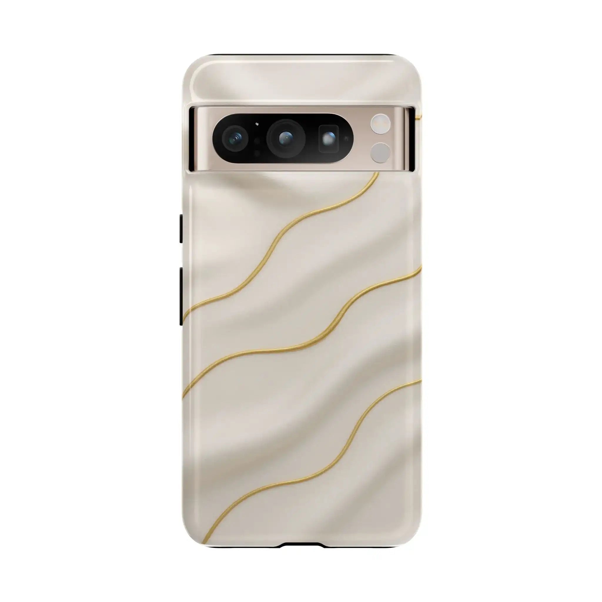 Elegant Gold Wave Tough Phone Case  Shamo's Google Pixel 8 Pro / Glossy