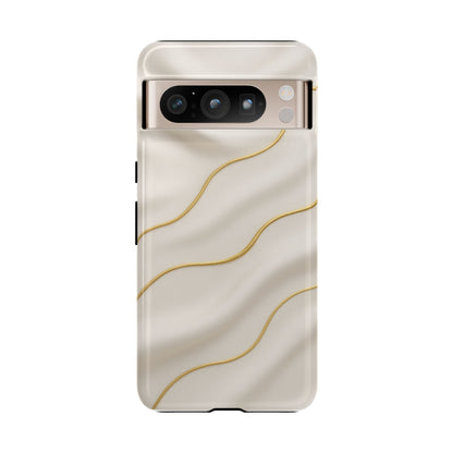 Elegant Gold Wave Tough iPhone Case