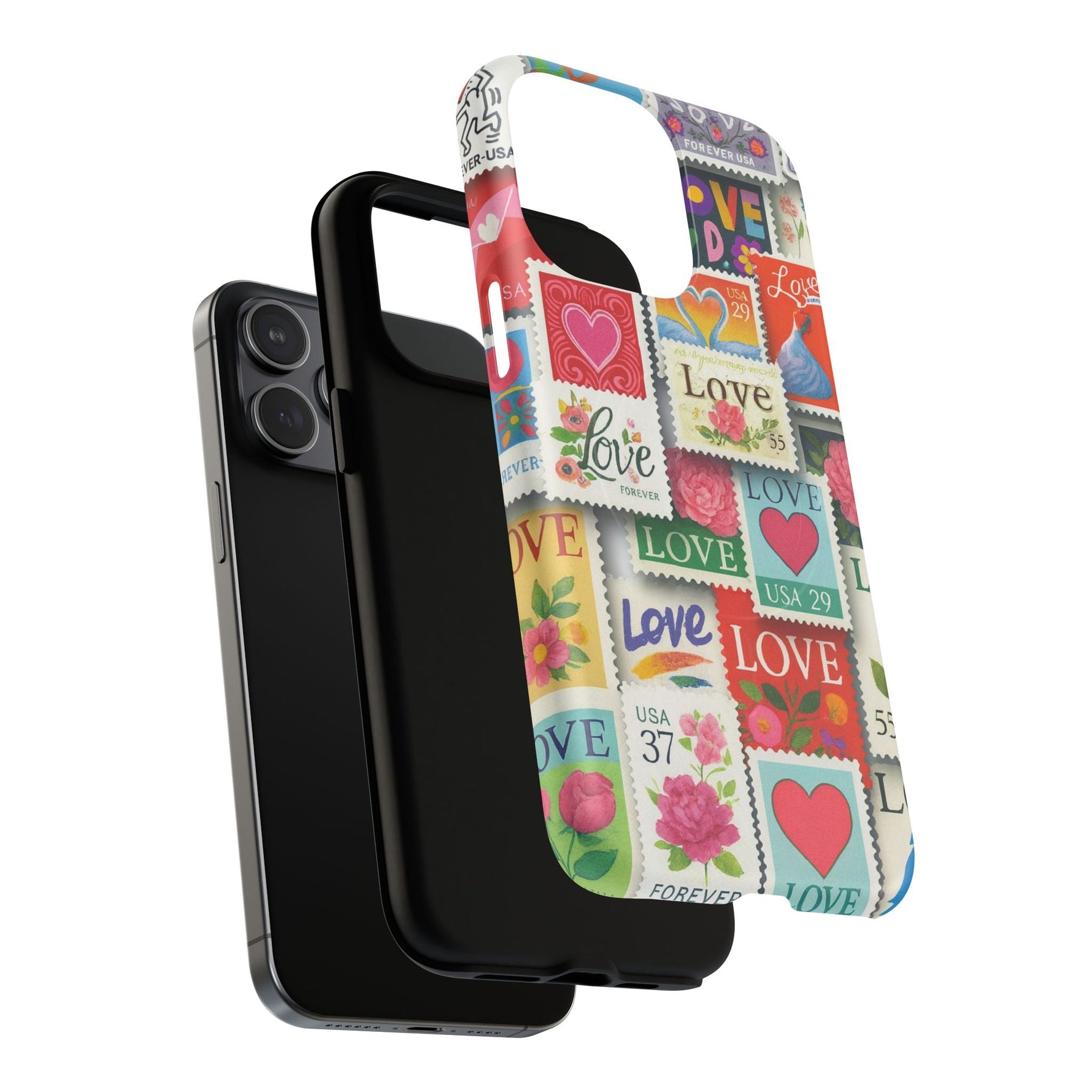 Vintage Romantic Love Stamp iPhone Case | Tough Protection + MagSafe  Shamo's