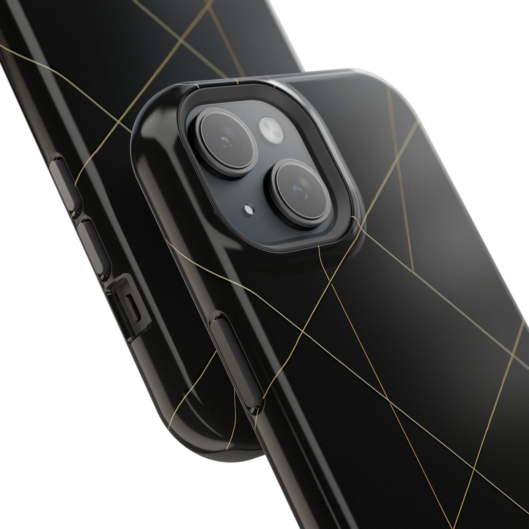 Funda para iPhone con diseño geométrico negro | MagSafe