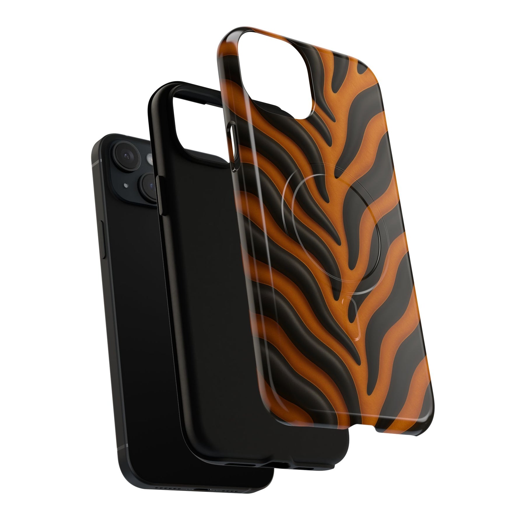 Fierce Tiger Striped iPhone Case - Works with MagSafe - Shamo's