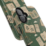 Botanical Journal Pattern iPhone Case | MagSafe Compatible Impact-Resistant Protective Cover