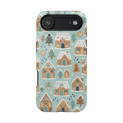 Winter Gingerbread Village Holiday Theme iPhone Case with MagSafe compatibility  Shamo's iPhone 17 Air / Glossy