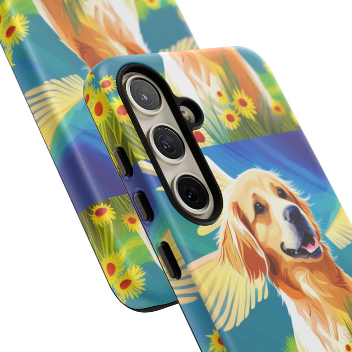 Tough Cases Golden Retriever with Wings Phone case