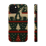 Holiday Reindeer Knit iPhone Case | compatible with MagSafe  Shamo's iPhone 14 / Glossy