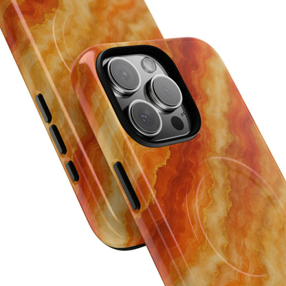 Amber Agate Marble iPhone Case with MagSafe