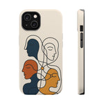 "Connected Lines" Minimalist iPhone Case — MagSafe, Magnetic Impact-Resistant  Shamo's iPhone 14 / Matte