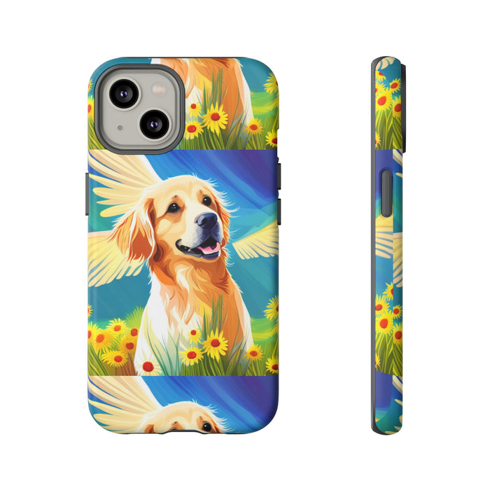 Tough Cases Golden Retriever with Wings Phone case