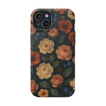 Floral Vintage Rose Magnetic Impact iPhone Case with MagSafe  Shamo's iPhone 15 Plus / Matte