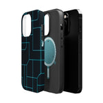 Neon Grid Magnetic Impact-Resistant iPhone Case | MagSafe compatible  Shamo's