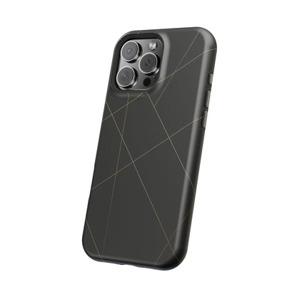Black Geometric Design iPhone Case | MagSafe  Shamo's