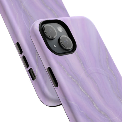 Lavender Marble iPhone Case with MagSafe - Shamo's