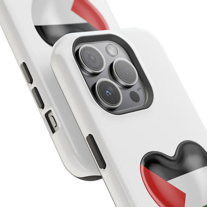 MagSafe Tough Cases with Palestinian flag in heart shape