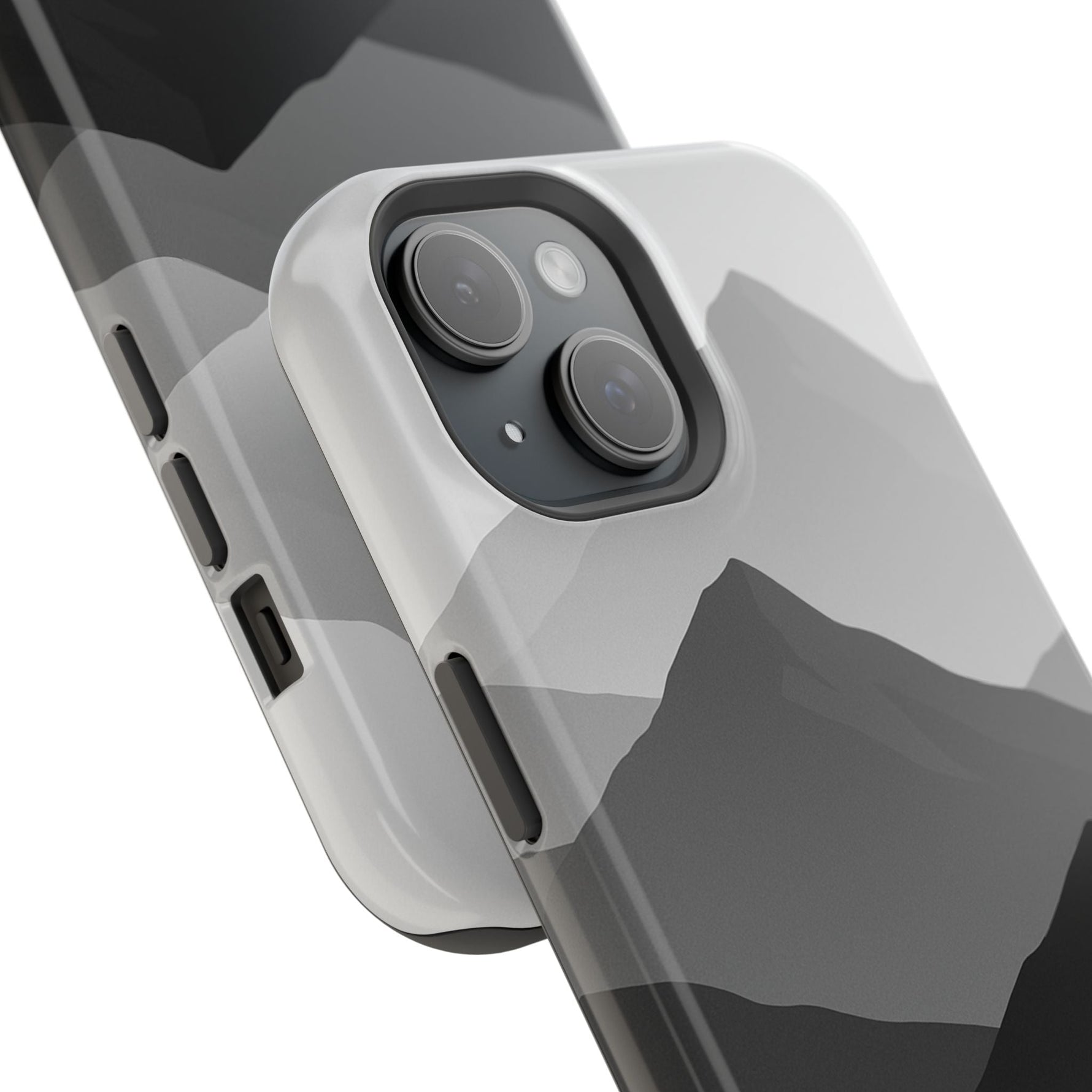 Monochrome Mountain Design iPhone Case | MagSafe  Shamo's