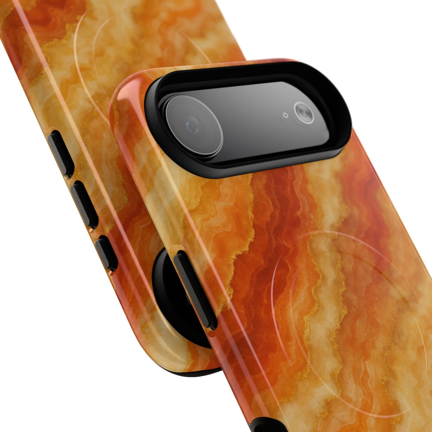Amber Agate Marble iPhone Case with MagSafe