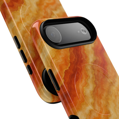 Amber Agate Marble iPhone Case with MagSafe