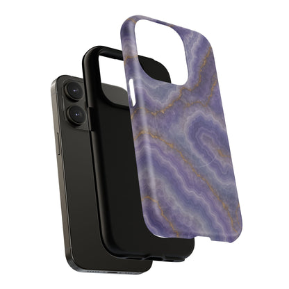 Purple Agate Marble iPhone Case with MagSafe