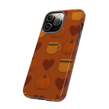 Fall Pumpkin & Coffee iPhone Case
