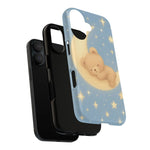 Sleepy Teddy Bear & Stars iPhone Case with MagSafe  Shamo's