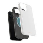 White Solid Color MagSafe Compatible Impact-Resistant Phone Case