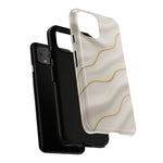 Elegant Gold Wave Tough iPhone Case  Shamo's