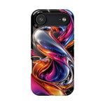 Liquid Aurora MagSafe Phone Case – Colorful Chrome-Effect Swirls | Glossy