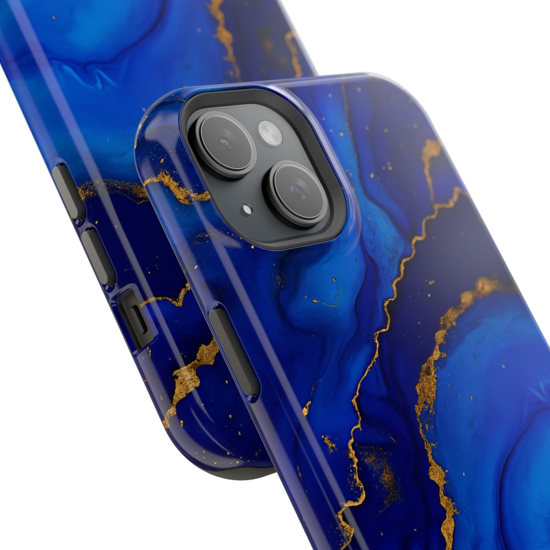 Blue Gold Marble Phone Case  Shamo's