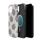 Cute Tiny Hippo Magnetic Impact-Resistant Phone Case