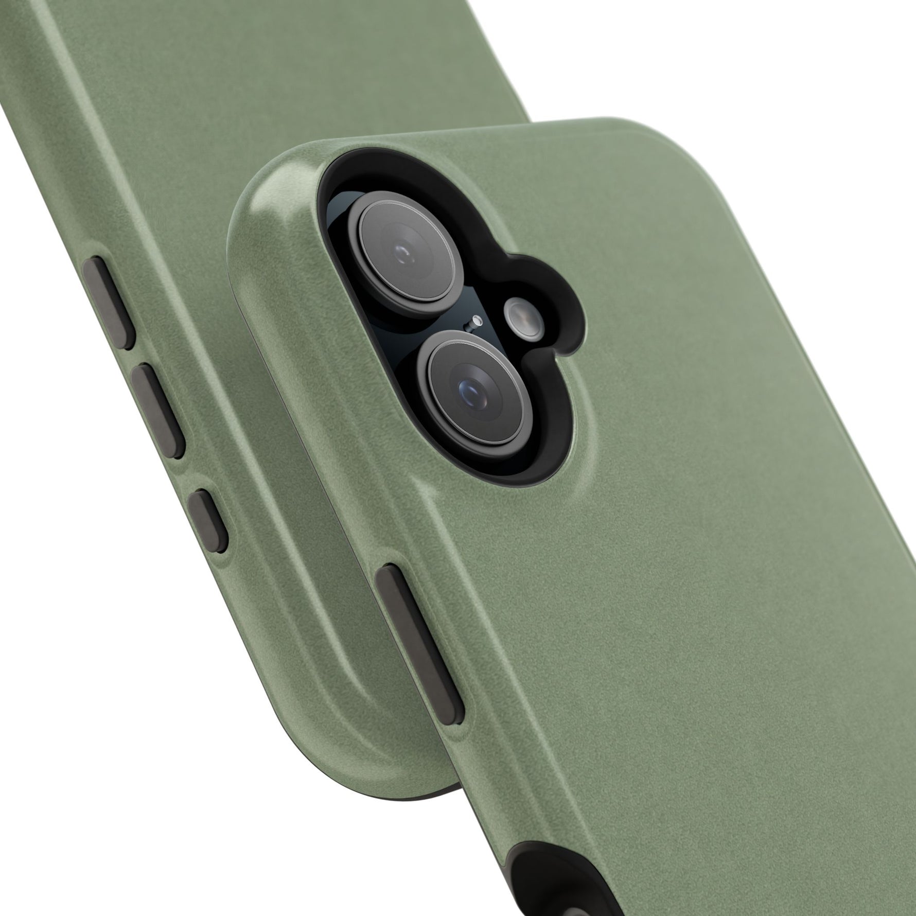 Olive Green MagSafe Compatible Impact-Resistant iPhone Case