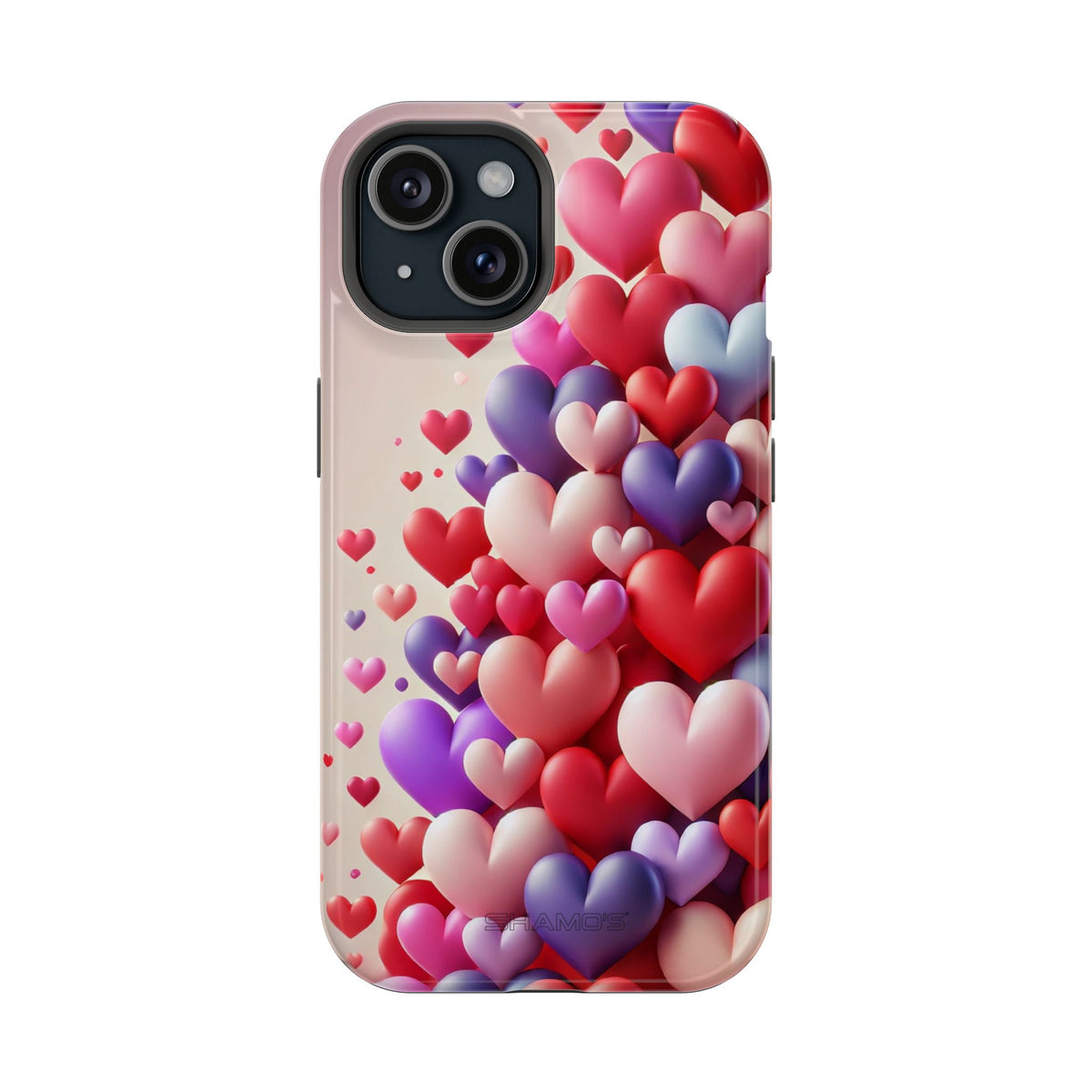 Love Hearts MagSafe iPhone Case — Magnetic, Impact-Resistant