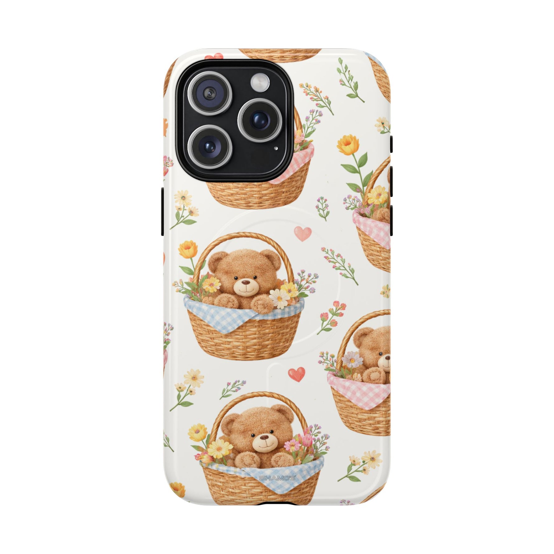 Teddy Berry Basket iPhone Case with MagSafe
