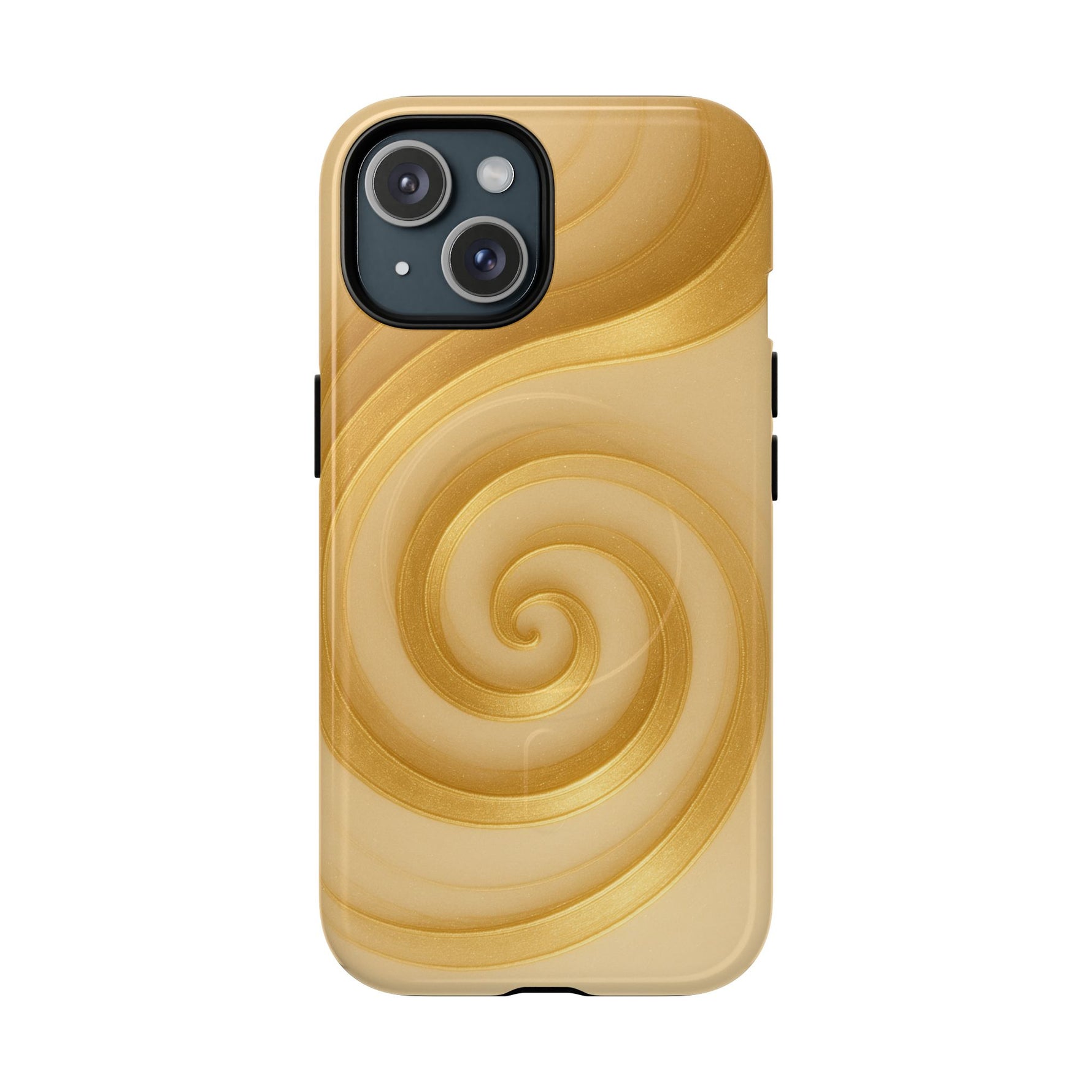 Luxury Series Swirl Gold iPhone Case compatible with MagSafe - Shamo's