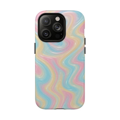 Rainbow Marble Swirl iPhone Case with MagSafe - Shamo's