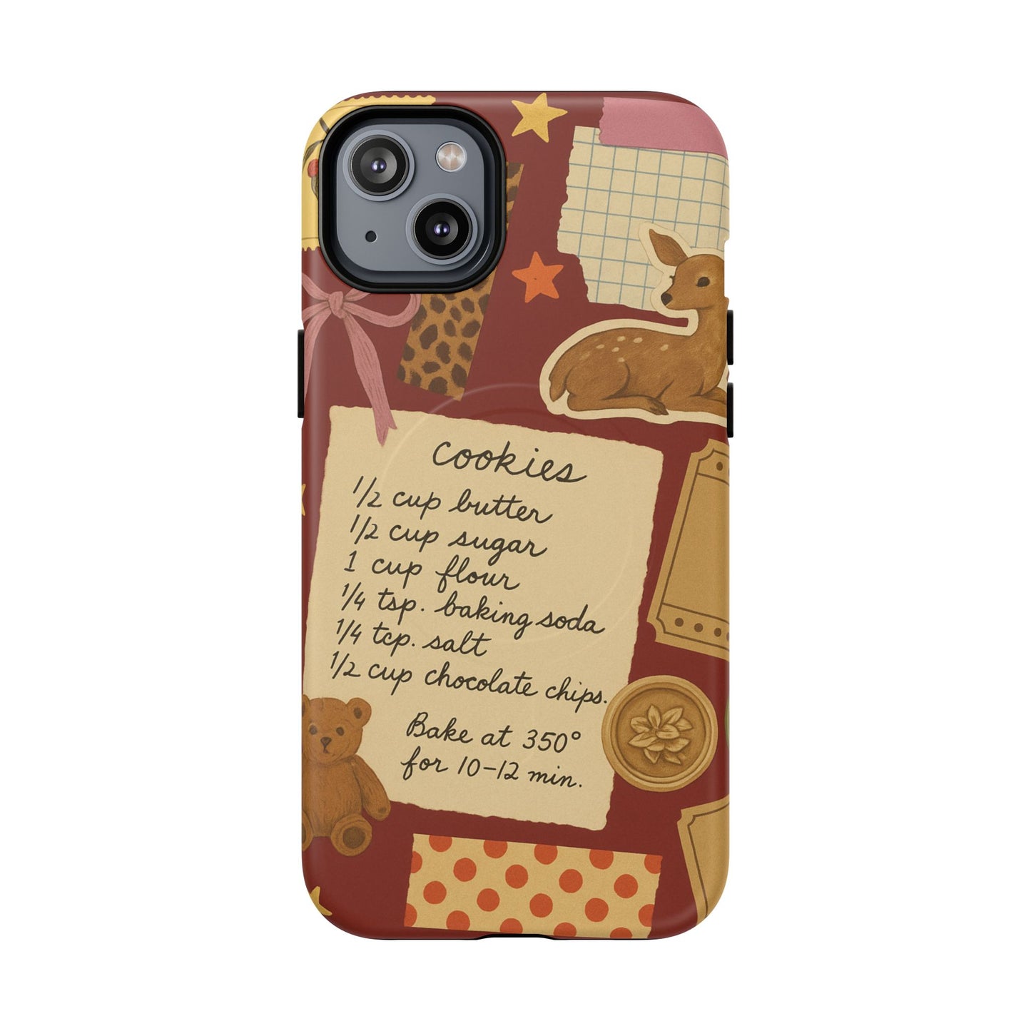 Holiday Receipt Stamps iPhone Case with MagSafe Compatibility