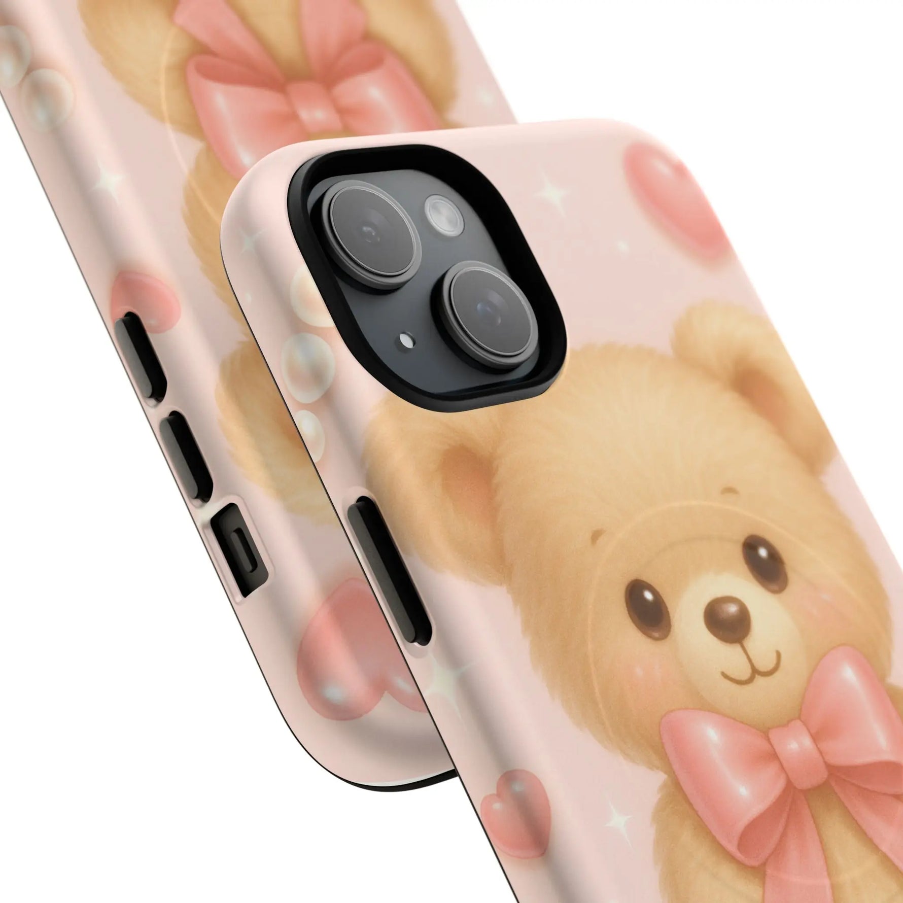 Ribbon Teddy Bear Love iPhone Case with MagSafe - Shamo's